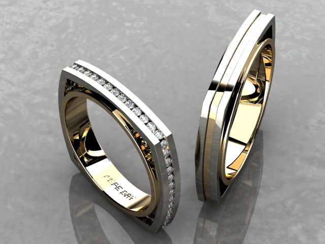 alianzas de boda con diamantes